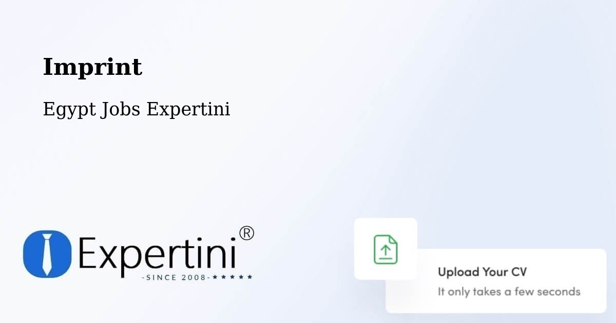 Imprint – Ajā - Egypt Jobs Expertini